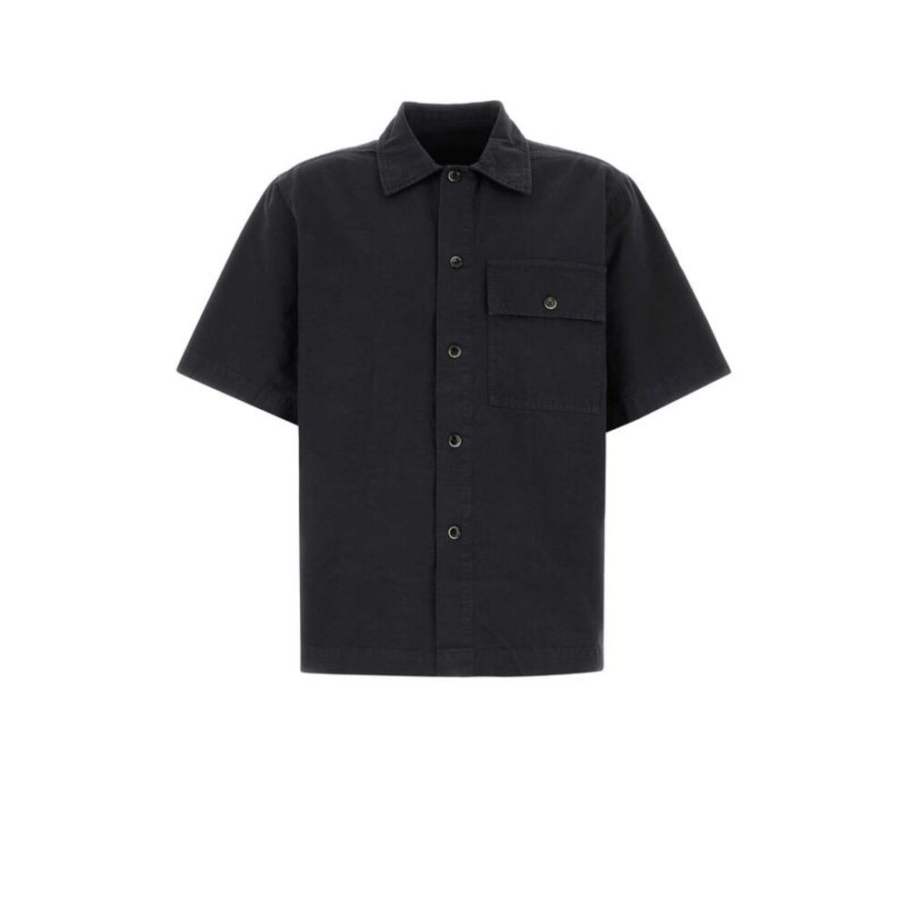 Nine In The Morning Men Midnight Blue Cotton Shirt
